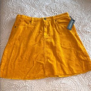 Corduroy mustard skirt